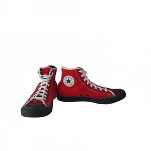 Converse Chuck All Stars -Rare Red High Top w/ black soled Sneakers Men's Size 9
